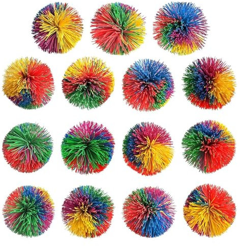 15 Stück Stringy Balls, Wuschelball, Stringy Balls, Mitgebsel Kindergeburtstag, Kindergeburtstag Mitgebsel, Mitgebsel Kindergeburtstag 10 Jahre, Kindergeburtstags Mitgebsel