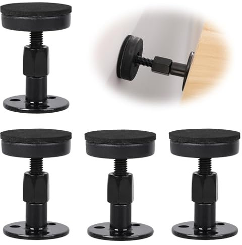 OWLMATE 4 Stück Abstandshalter Wand, Wandschutz Bett, Bettrahmen, Abstandhalter, Lückenfüller für Betten, Schränke, Sofas, (Schwarz)