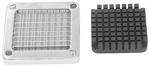 Dicer, Commercial French Fry Cutter Stainless Steel Manual Potato Cutting Machine Tomato Dicer Commercial Vegetable Chopper for Cucumber Eggplant Carrot (9mm)