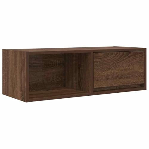 vidaXL Mobile Porta TV Rovere Marrone 80x31x25,5 cm Legno Multistrato, Panca TV, Armadio Hi-Fi, Centro di intrattenimento, credenza TV