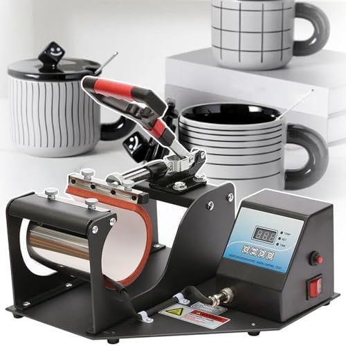2 in 1 Tumbler Heat Press, for Heat Transfer Printing On 11oz Mugs, with Digital Control, Sublimation Mug Press Printing for Latte Mugs, Durham Mugs, Money Boxes, Beer