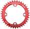 ZHAOQIN Platos para Bicicletas Bicicleta Redonda Caining 10 4BCD 40 42 44 46 48T 50 52 Diente MTB Bike Mountain Bike Cadena Ring Bainwheel 104 BCD Plato De Bicicleta(34T,Red)