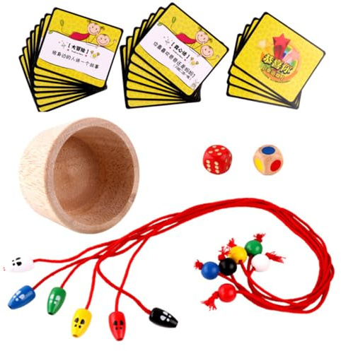 Beaupretty Wooden Mouse Catching Toy Interactive Board Game for Kids Educational Desktop Game for Children Training Activity 1 Set