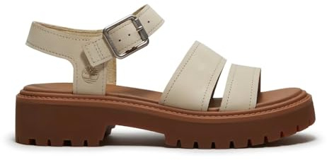 Timberland Stone Street, Sandalo con Plateau e Cinturino sul Retro da Donna (En7 Lt Bei Nubuck, Sistema Taglie Calzature EU, Adulto, Numero, Media, 38)