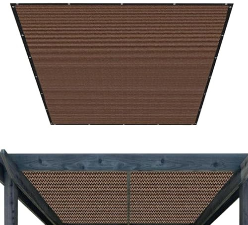 Genérico Auvents de d'extérieur en maille respirante Protection UV | Auvent de jardin avec œillets adapté pour terrasses, arrière-cours, balcons, serres, plantes et abris