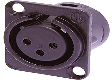 Neutrik NC3FD-L-BAG-1 3 Pole Female XLR Chassis Connector, B