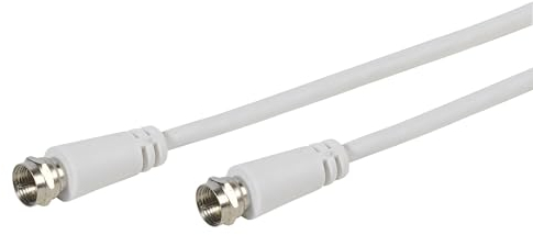 Vivanco SAT Anschlusskabel F-Stecker <-> F-Stecker doppelt geschirmt 3m wei