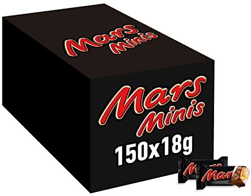 Mars Minis Schokoriegel | Schokolade Großpackung | Karamell | 150 x 18g