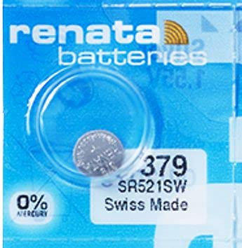 Renata 379 SR521SW 1,55 V Argenté (Electronic/batteries/piles de montre)