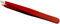 Pinza Depilar Sesgada Inox Roja - Tenartis Made in Italy