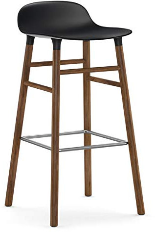 Normann Copenhagen Form Barstool 75 cm Black/Walnut
