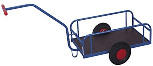 Handwagen ohne Bordwand RAL5010 Enzianblau Handkarre Zweiradwagen