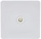 Schneider Electric Ultimate Screwless Flat Plate - Single TV/FM Aerial Socket, GU7410WPW, Painted White with White Insert