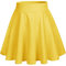 bridesmay Damen Mini Rock Sommer Kurz Skater Rock Schulmädchen Anime Rock Gothic Cosplay Röcke Yellow M
