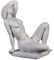 gartendekoparadies.de Erotische Frauen-Figur, Steinfigur, H. 42 cm, 21 kg, Grau, frostsicher aus Steinguss für Außenbereich