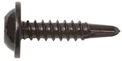 SWG Parker-Schrauben, Schwarz, selbstbohrende Spitze, 100 Stück 4,2 x 19 mm Unterlegscheibe gepresst – SWG