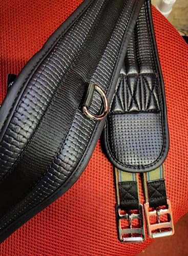 Rhinegold 0 Komfort-Gurt, Synthetik, 101,6 cm, Schwarz R300, (40 Zoll)