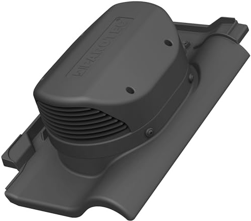 Parotec Flachlüfter für Braas - Rubin 13V – Dachlüfter – RAL 7016 Anthrazit | Entlüfter Lüftungsziegel für Dachziegel – effektive Feuchtigkeitsableitung, UV-beständig