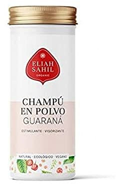 ELIAH SAHIL Bio Pulver Shampoo Guarana I Natürliches Volumen und Glanz I 100 gr. Shampoopulver ca. 30 x waschen I 100% Bio zertifizierte Naturkosmetik I Vegan I Damen und Herren Shampoo