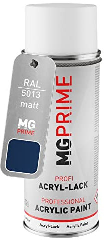 MG PRIME RAL 5013 Bleu cobalt/Cobalt blue Bombe aérosol 400 ml mat séchage rapide