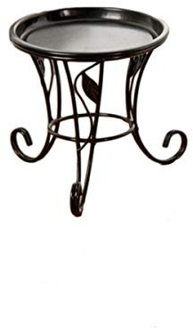 Support Pour Plantes Dextérieur En Métal Et Fer Pour Mini Pots De Fleurs Double Support Pour Petites Plantes En Pot Noir