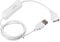 sourcing map USB Cable with ON/Off Switch, USB Male to Female Extension Cord 1M White, for LED Desk Lamp LED Strip