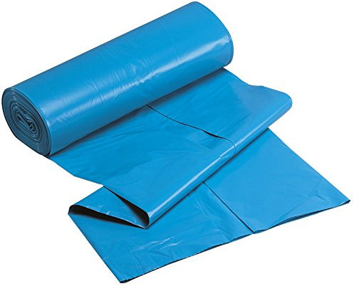 Sack IG-AS Müllsäcke 60, 120, 200, 240 Liter Stark Reißfest, blau oder schwarz (120L Typ-100, Blau, 15)