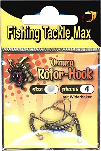 FTM Omura Haken Rotor-Hook - 4 Forellenhaken, Größe:6