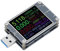 Current Voltage Meter, Safety Protection Large Color Screen Power Tester High Accuracy for Laptop for Chargers for Digital Equipment