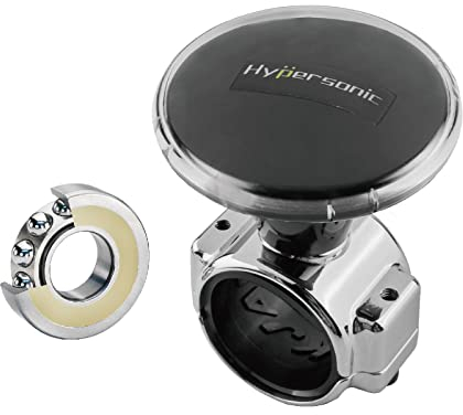 Hypersonic Grand pommeau de volant, poignée flexible et durable avec roulement pour voitures, camions, tracteurs, tondeuses, chariots élévateurs et bateaux