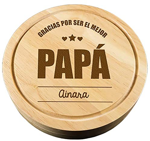 CALLE DEL REGALO Tabla de quesos personalizada para papá