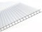 AtHaus® Polycarbonat Hohlkammerstegplatten - 200 Maße zur Auswahl | 615 x 615-4mm Stärke | UV-beständigen (Transparent)|stoßsicheren Doppelstegplatte Gewächshausplatte Stegplatten