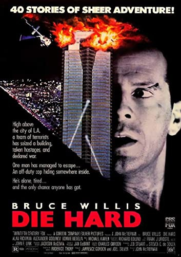TSALF Wanddeko Poster Kein Rahmen Post Die Hard Filmposter Wandkunst 60x90cm