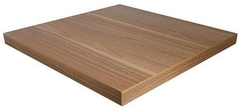 Dekorspanplatte Nussbaum hell als Tischplatte, Schreibtischplatte, Laden- und Möbelbau, 100x70 cm, Stärke: 19 mm