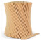 Wisefood Lot de 7 000 pailles en papier, diamètre : 6 mm, 20 cm, sans PLA/PE, jetables, biodégradables, en papier kraft solide, marron