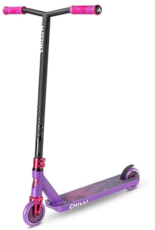 Chilli Pro Scooter™ Critter | Das ORIGINAL | Stunt Scooter mit 360° Lenkung | High-End Stuntscooter | Für Profis | 110 mm PU Räder | Trick Roller für Kinder und Erwachsene | Farbe - Octopus
