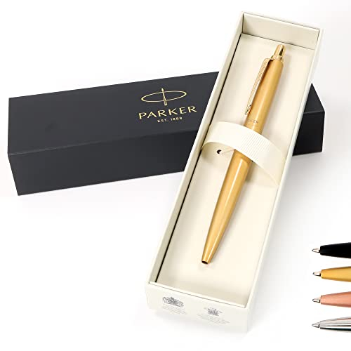 Personalisierter Parker Jotter XL Monochrome Kugelschreiber Stift + Geschenkbox | Schaffen Sie ein ganz einzigartiges Geschenk | Lasergravur -gold