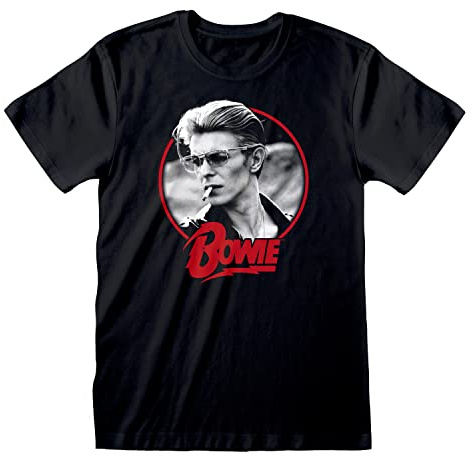 David Bowie T-Shirt für Herren, kurzärmelig