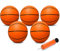 Mechaniker 16CM Mini Basketball für Indoor Mini Basketball Reifen, Kleiner Ersatz Soft Ball für aufblasbaren Pool Ball Reifen, Spiel Spiel Geschenk Pack für Kleinkind Kinder Erwachsene, Orange
