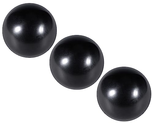 CoCud Thermoset Kugel Knöpfe M10 Innengewinde 40mm Durchmesser Plastik Metrisch Hand Schraube Griffe Schwarz - (Verwendung: für Drehmaschinen Hebel Handgriff) 3Stk