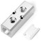 TAILONZ PNEUMATIC Silver 2 Way Pneumatic Shunt Aluminum Block Pneumatic Manifold Air Distribution Block Air Path Exhaust air Source Distributor,Compressed Air Manifold Pneumatic