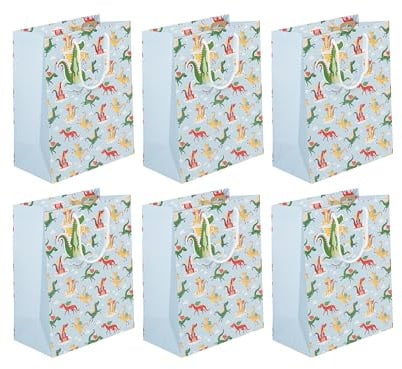 Clairefontaine 32475-2Cpack - Packung 6 Geschenktasche - Tüte Excellia, Format L (26,5x14x33 cm), 210g, geeignet für Geschenke, Drachen, 1 Pack