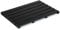 Relaxdays Tapis de Bain en Bambou, 54x36 cm, antidérapant, caillebotis pour Sauna, Douche, intérieur & extérieur, Noir