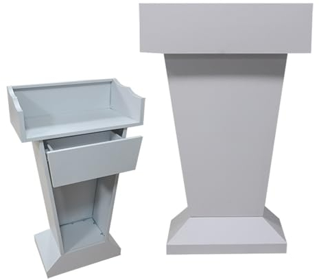 Rednerpult StäNder für Kirchen,Edelstahl Stehpult Podium StäNder, Stehpulte Rednerpult Podien mit Schublade und Ablagefach für VorträGe Rede, Schule Event, Konferenz