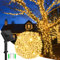 Dalugo Lichterkette Außen Solar, 12M 120 LED Warmweiß Solarlichterkette Außen Wetterfest 8 Modi Outdoor Lichterkette Solar für Garten, Hof, Terrasse, Hochzeit Dekorationen