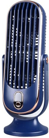 Tower Fan, Personal Table Fan with 5 Speeds, Ultra Quiet Operation, Brushless Motor Tower Fan for Home Office Car (Blue)