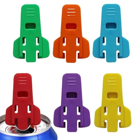 Getränkedosenöffner, Bierdosenöffner | Einfacher Dosenöffner, Getränkedosenöffner-Werkzeug, 6-teiliges Set - Müheloser Dosenöffner mit Zuglasche, Ringöffner für Getränkedosen mit Dosendeckel für Cola,