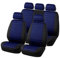 Aodelai Autositzbezüge Full Set Universal Fit Jacquard Tuch Auto Sitzbezüge Set Blau Sitzbezüge Auto Set Stoff Universal Autositzbezüge Sitzschoner Auto Schonbezug Autositz