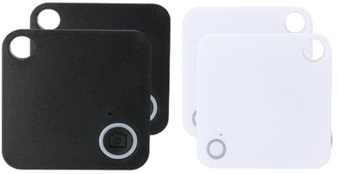 Riloer Bluetooth Item Finder, Smart 4 Pack Tile GPS Tracker Devices, 25m Finding Range Key Finder Tracker Locator for Car Keys Kids Pets Wallet Valuables Effectively Mini Portable