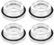 QUARKZMAN 4pz Vetro Spia Olio Compressore Aria M36 x 1.5mm Indicatore Livello Liquido Maschio Indicatore Olio Testa Esagonale Plastica O-Ring per Raccordi Compressore Aria, Trasparente